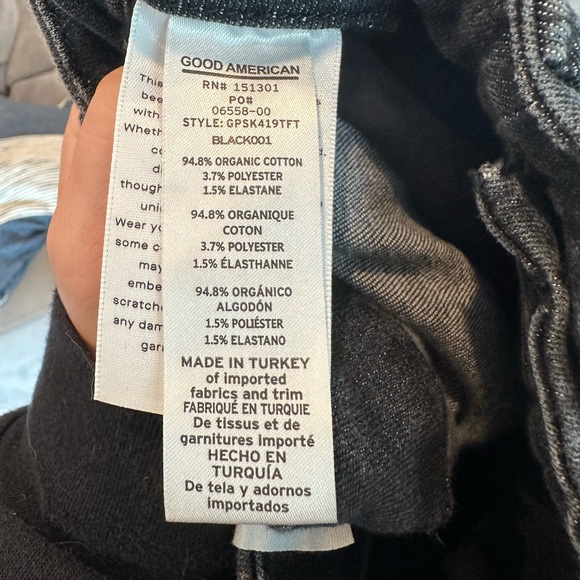 New with tags | Good American Good Petite Skinny Jeans | Black | 10/30 P - Picture 12 of 12